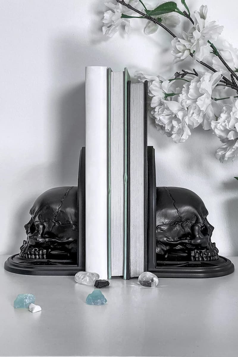 Buchstützen KILLSTAR - Skull - schwarz