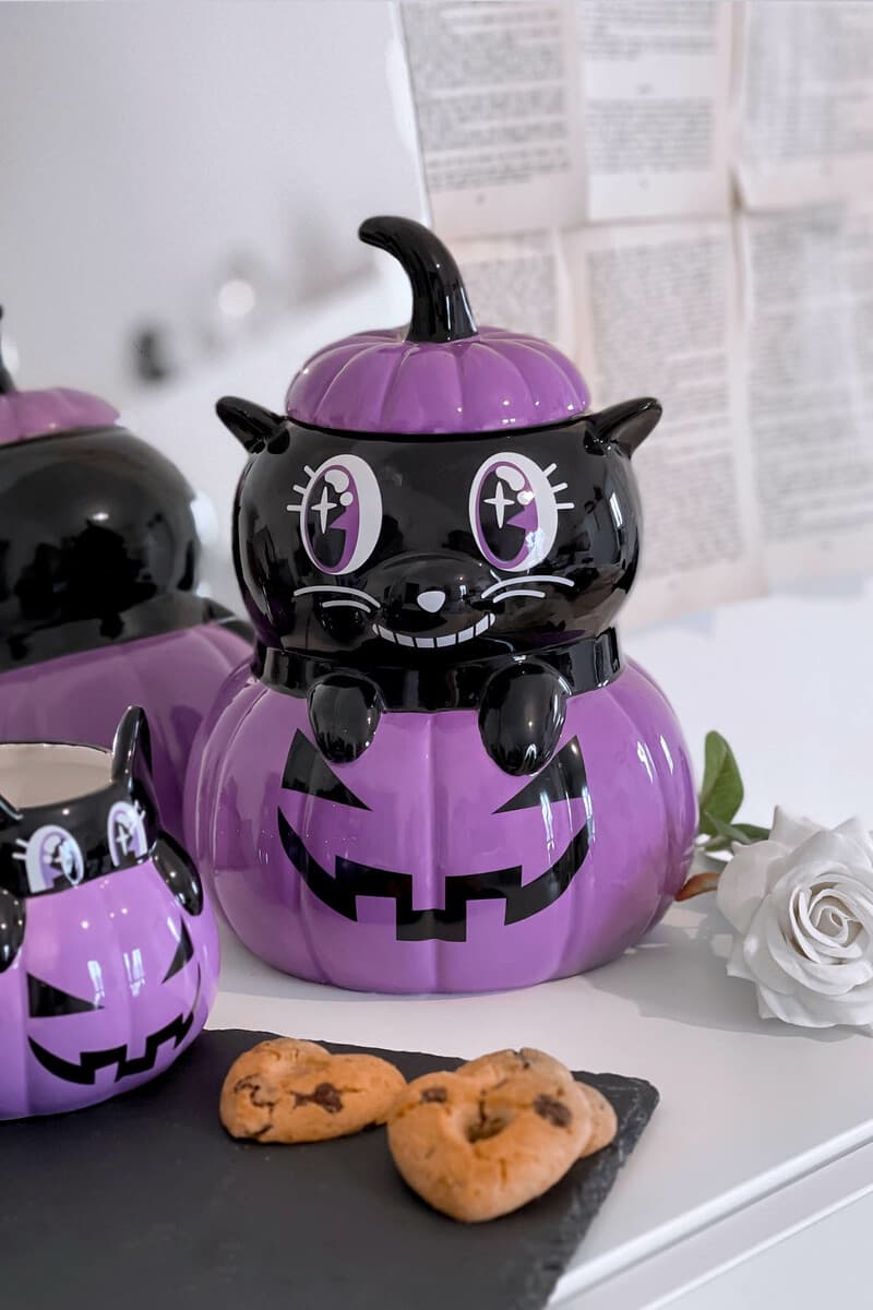 Dekoration (Kasten) KILLSTAR - Meowloween Ceramic - SCHWARZ