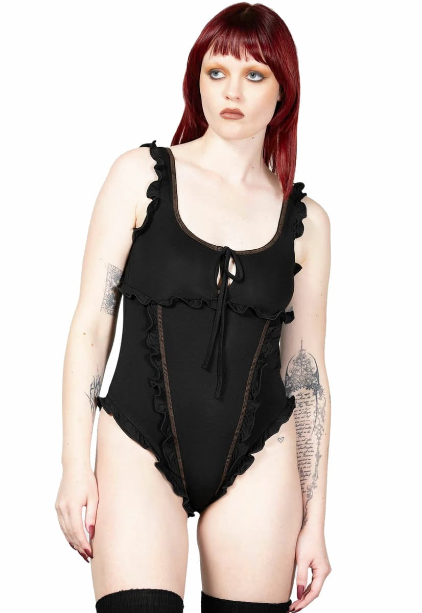 KILLSTAR - Damenbody  - Moon's Madness - Schwarz 3XL