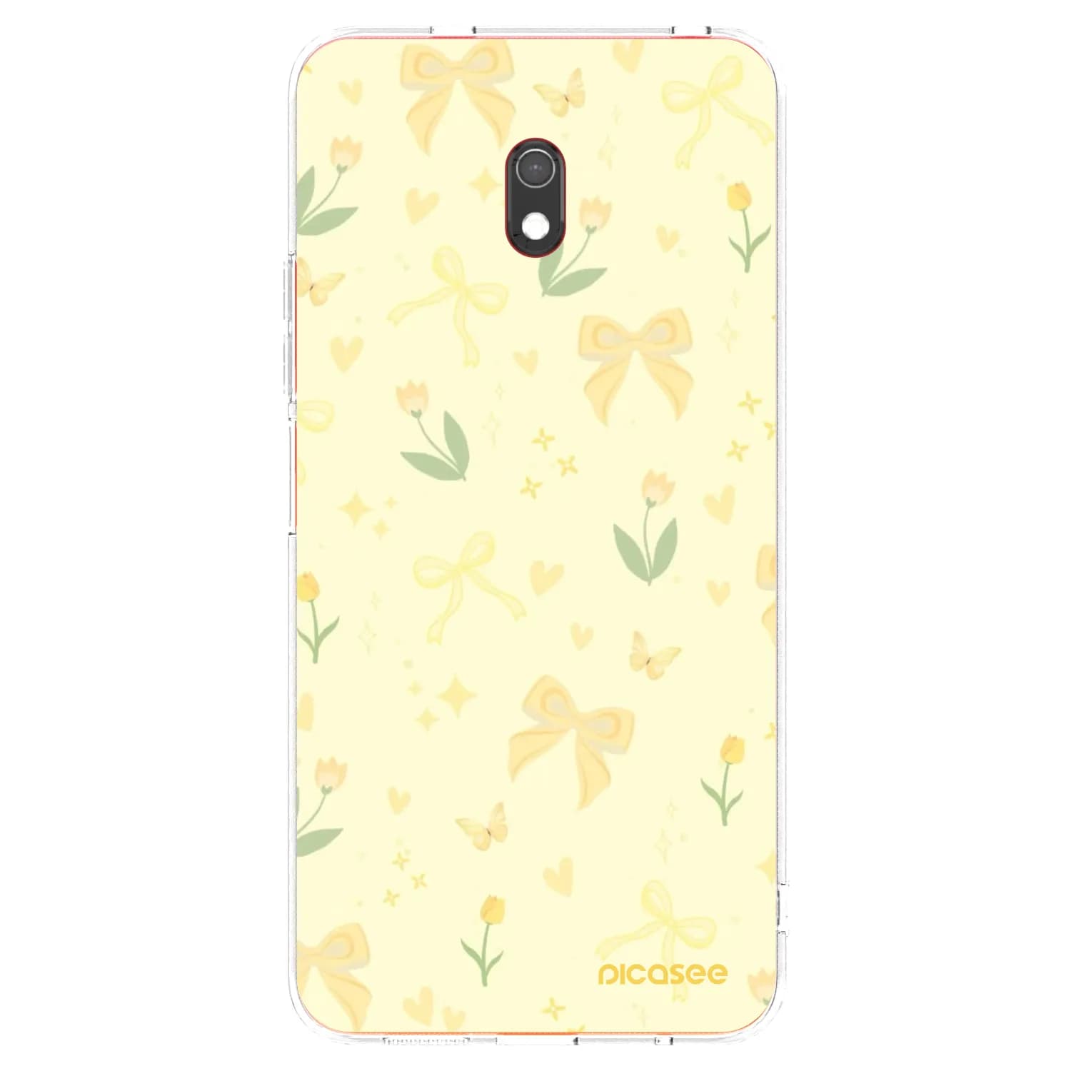 Xiaomi Redmi 8A Hülle - Transparentes Silikon - Honey Blossom