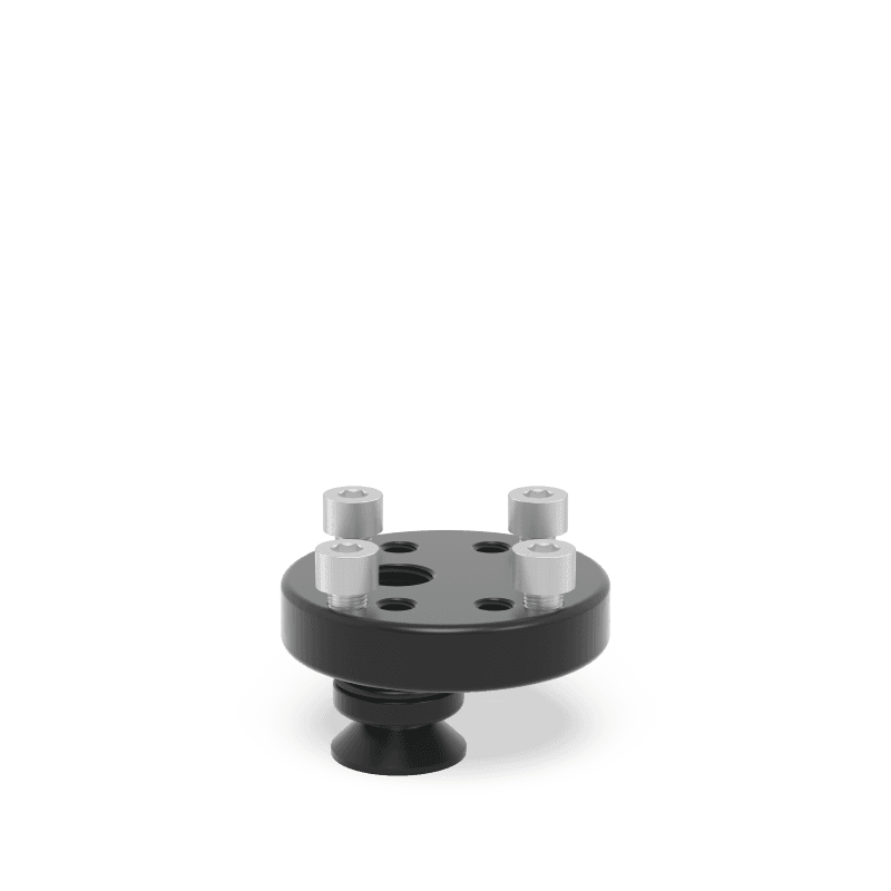 Adapter mit Lochbild Ø 70 / 15 exzentrisch brüniert