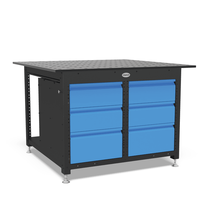 Siegmund Workstation 1212 geschlossen inkl. 6 Schubladen