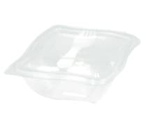 Gourmet Box to go mit Gabel/Göffel 500ml, PET, klar, 20 Stk.