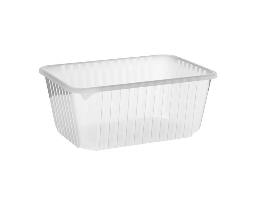Rechteckschalen klar 1200 ml (PP), 50 Stk.