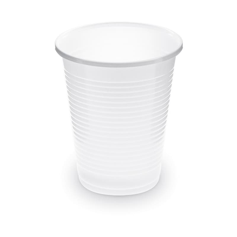 Trinkbecher Getränkebecher weiß 180 ml PP, O 70 mm, 100 Stk.