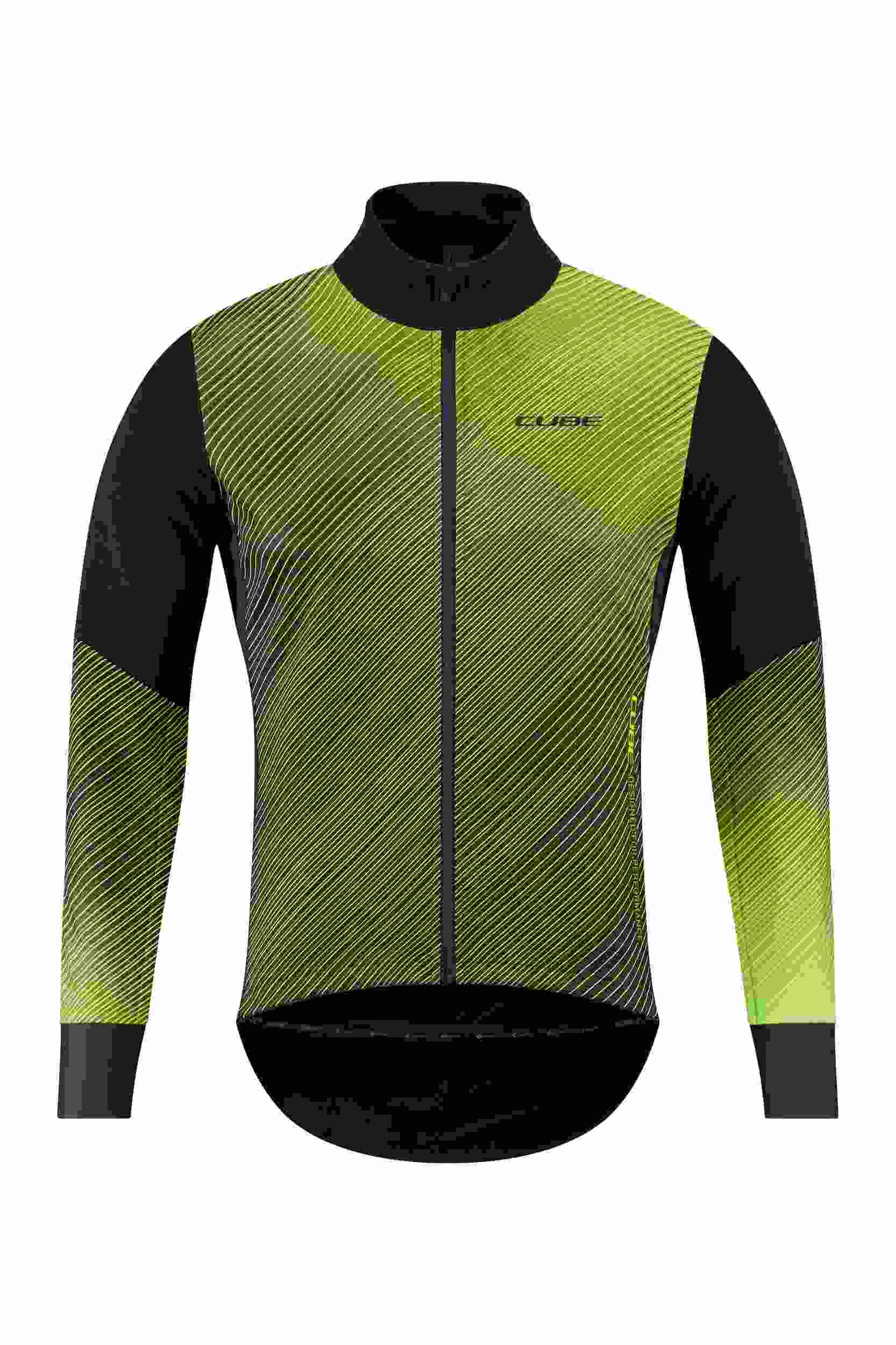 Cube Blackline Safety Softshell Fahrrad Jacke gelb/schwarz 2024 L (50/52)