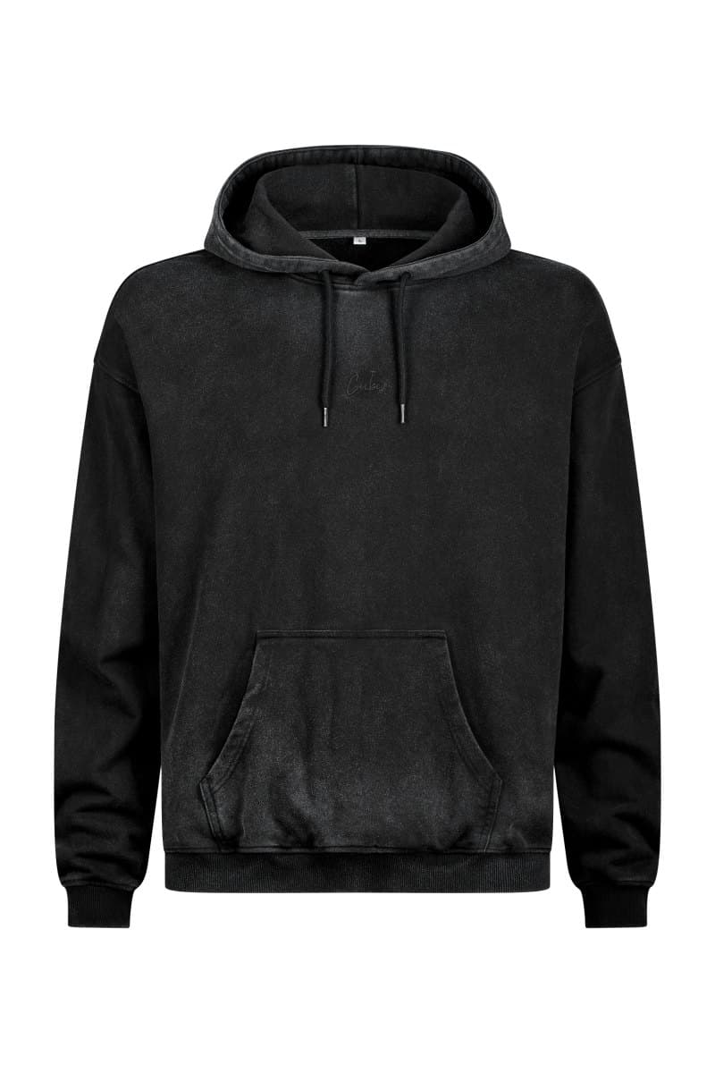 Cube Organic Script Freizeit Hoodie / Pullover washed grau 2026 XL (54/56)
