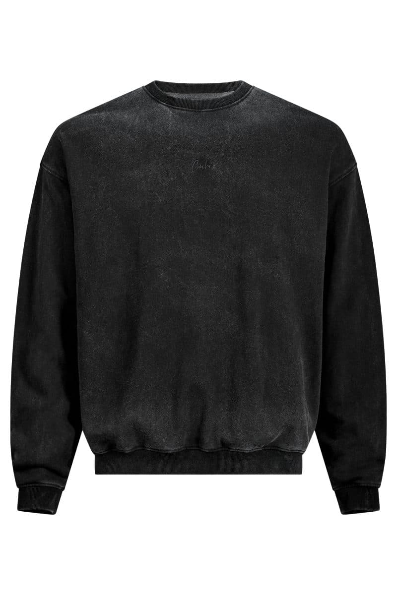 Cube Organic Sweater Script Freizeit Pullover washed grau 2026 XL (54/56)