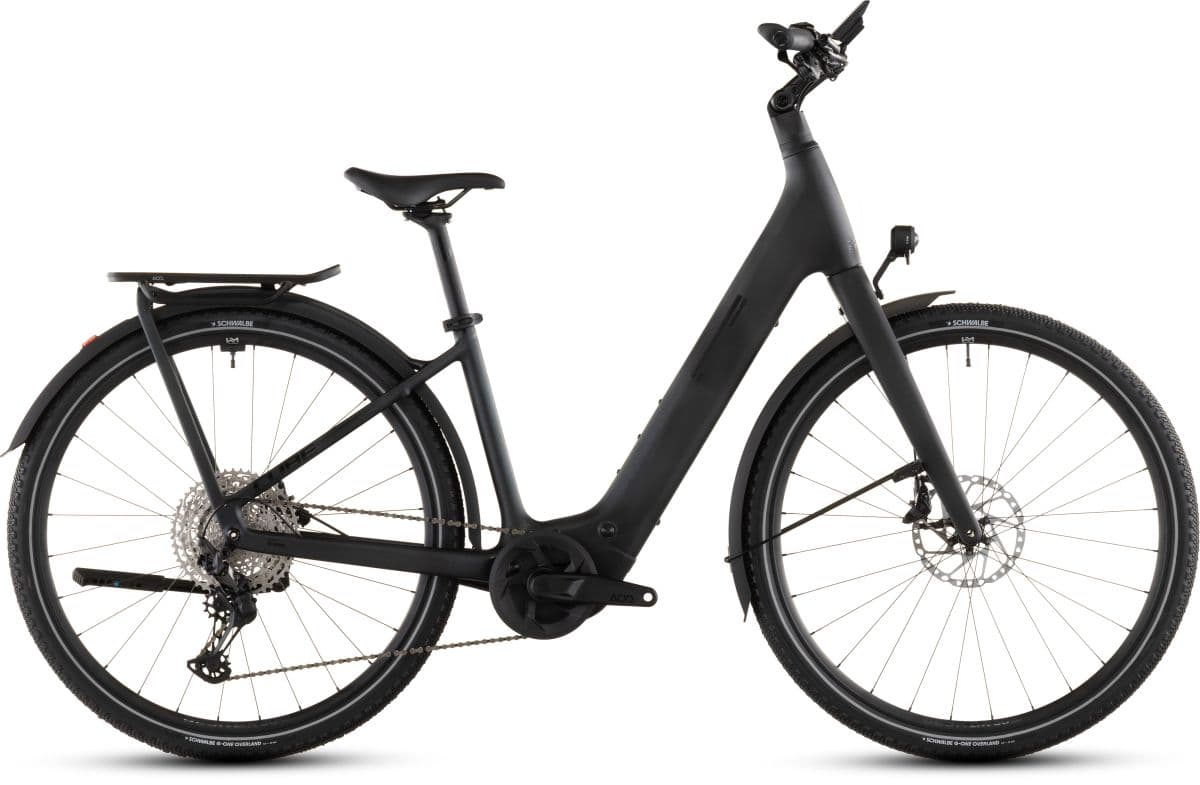 Cube Kathmandu Hybrid C:62 SLX 400X 28' ' Carbon Easy Entry E-Bike Trekking Pedelec liquidblack/bluedust 2026 54cm (177-183cm) | E-Trekkingbikes