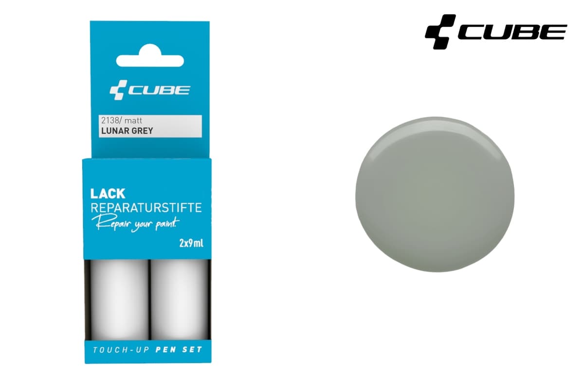 Cube Touch-Up Pen Lackreparaturstift Set matt lunar grey