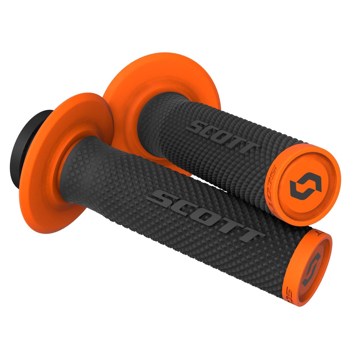 Scott SX II MX Motorrad Griffe inkl. Cam Set schwarz/orange