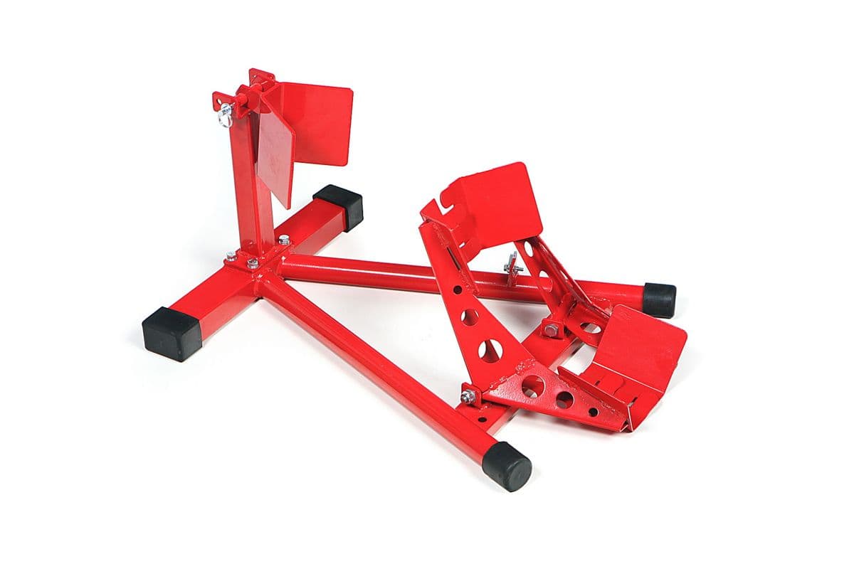 HBM Motorrad-Einpark-Radklemme Modell 1 - ROT