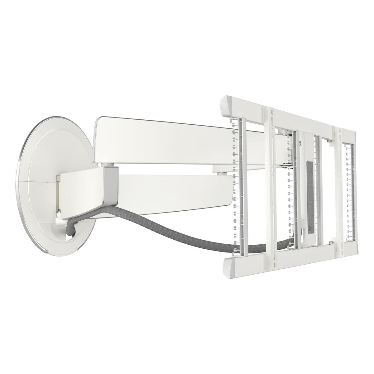 Vogel's TVM 7655 Schwenkbare TV-Wandhalterung (Weiß): 40 - 77 Zoll | Weiß | Nach vorne beweglich und drehbar (bis zu 120°)