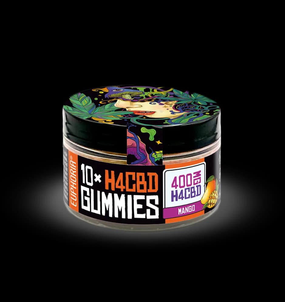 Euphoria H4CBD Gummies Mango, 10 Stück x 40 mg, 400 mg
