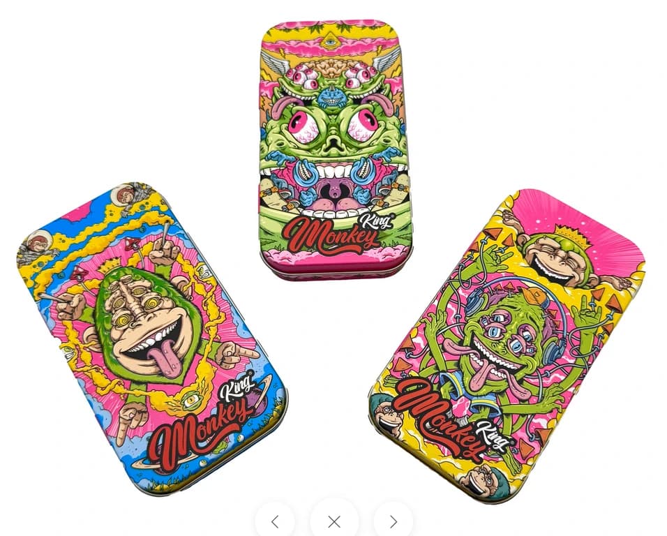 Monkey King Blechdose Fluor