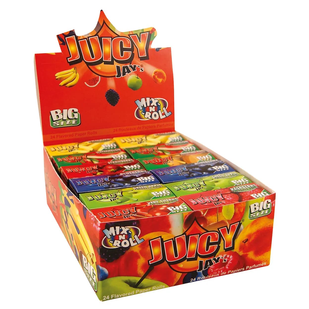 Juicy Jay´s Bigsize Flavoured Paper Rolls Mix-N-Roll - aromatisierte Blättchen - Zufallsaroma