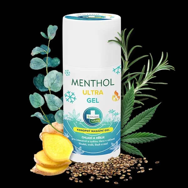 Annabis MENTHOL ULTRA GEL – MASSAGEGEL MIT DOPPELTER WIRKUNG, 90 ml