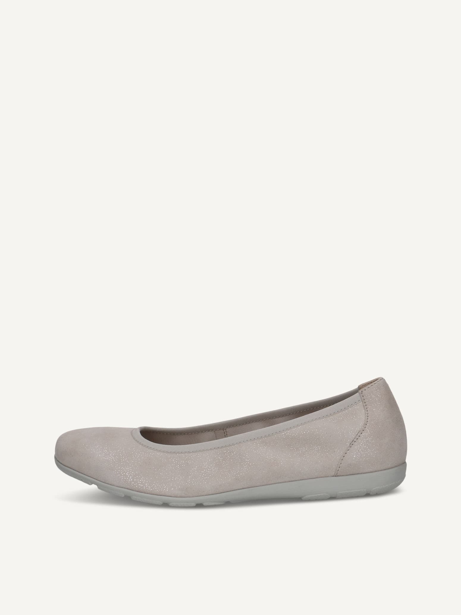 CAPRICE Ballerina, grau, aus Leder , Gr. 39