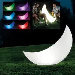 Intex LED Schwimmleuchte Halbmond Pool Garten 135 x 43 x 89 cm