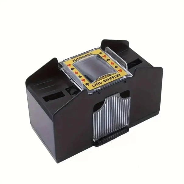 Automatischer Spielkartenmischer für 1-2 Kartendecks, geeignet für Poker, Canasta, Rommé und andere batteriebetriebene Kartenspiele