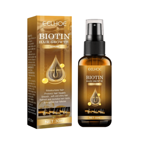 Biotin Haarspray 30 ml Repariert geschädigtes Haar Nährt die Haarwurzeln Verdickt das Haar Spendet Feuchtigkeit für die Kopfhaut Sorgt für