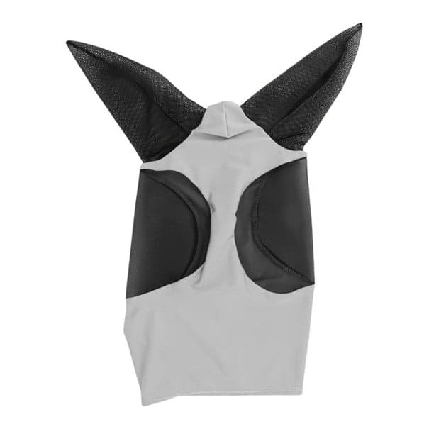 Elastische Lycra-Reitermaske gegen Insekten 41x26x24 cm atmungsaktive Netzmaske für Pferde gegen Mücken, Würmer, Outdoor-Schutzkleidung hellgrau