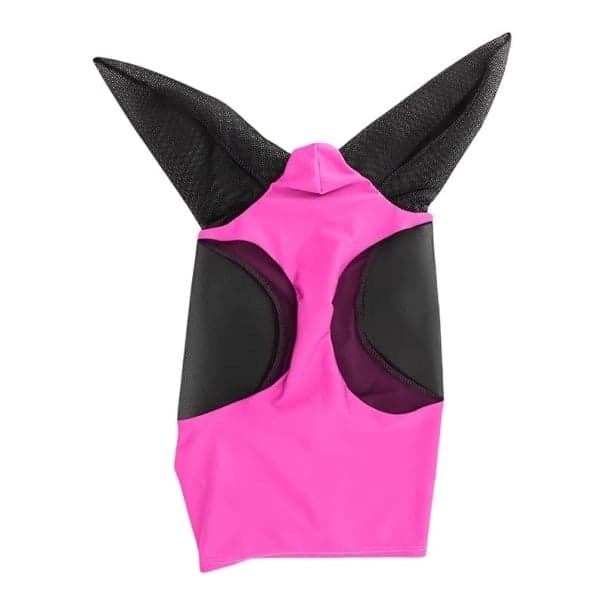 Elastische Lycra-Reitermaske gegen Insekten 41x26x24 cm atmungsaktive Netzmaske für Pferde gegen Mücken, Würmer, Outdoor-Schutzkleidung rosa