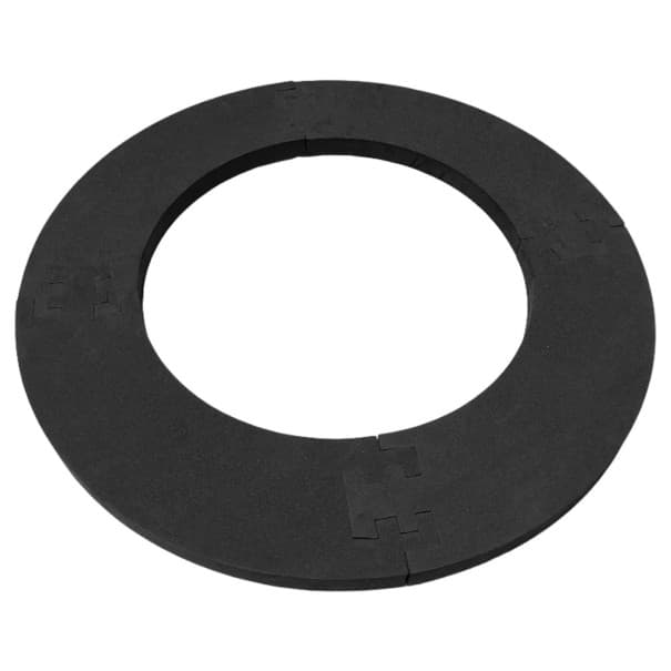 EVA-Dartboard-Schutz 450 mm Abnehmbare Wandzielabdeckung Puzzle-Design Leichter Zielrahmen Schützt die Wand beim Dartsspielen schwarz