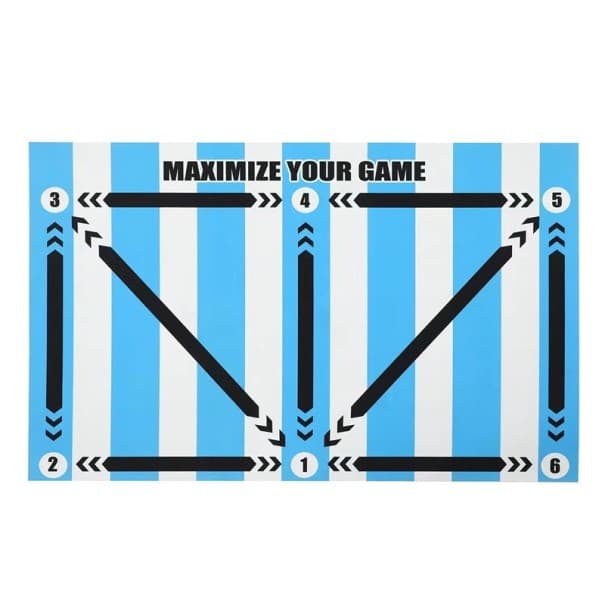 Faltbare Fußball-Trainingsmatte 60 x 90 cm Robuste, rutschfeste und langlebige Oberfläche zum Üben von Technik und Stabilität beim Training