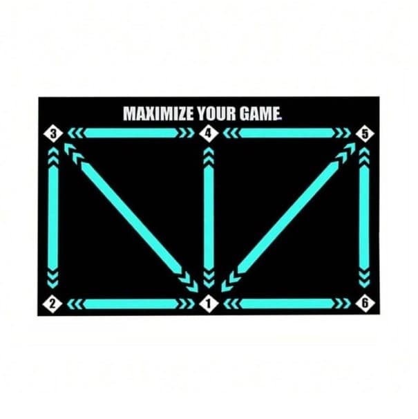 Faltbare Fußball-Trainingsmatte 60 x 90 cm Robuste, rutschfeste und langlebige Oberfläche zum Üben von Technik und Stabilität beim Training