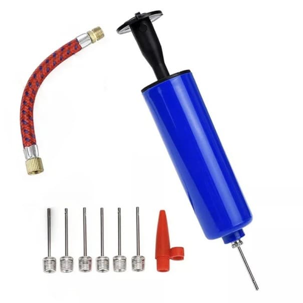 Handballpumpen-Set, 16 x 3,4 cm, Kunststoff, tragbare Aufblasgeräte mit Schlauch, aufblasbare Werkzeuge für Sportbälle, Heimgebrauch