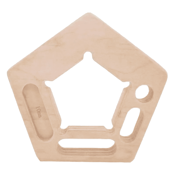 Holz-Griffstärkungsbrett, Finger- und Unterarmstärkungsbrett, Kletteraufhänger, Holz-Hangboard, 2 Stück, 20 x 20,5 x 12 cm