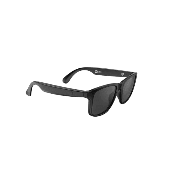 Intelligente Sonnenbrille mit eingebauten Kopfhörern und Mikrofon Polarisiert UV-Gläser Bluetooth-Verbindung Freisprechen Musik Sport schwarz