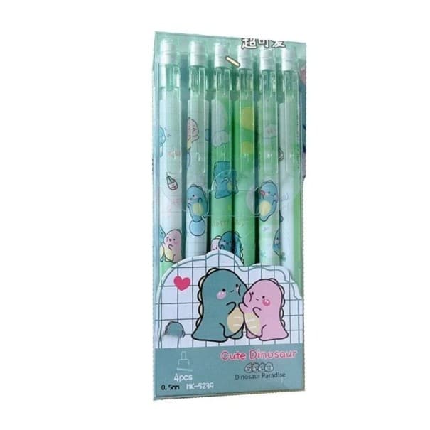 Kawaii-Druckbleistift-Set, grün, 0,5 mm, 2B, automatische Bleistifte, Schul- und Bürobedarf, süßes Design, Geschenkset für Kinder