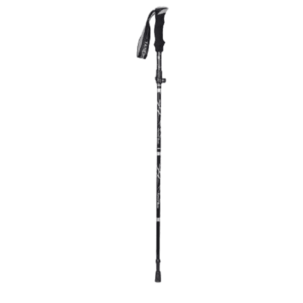 Klappbarer Trekkingstock 110 - 130 cm schwarz