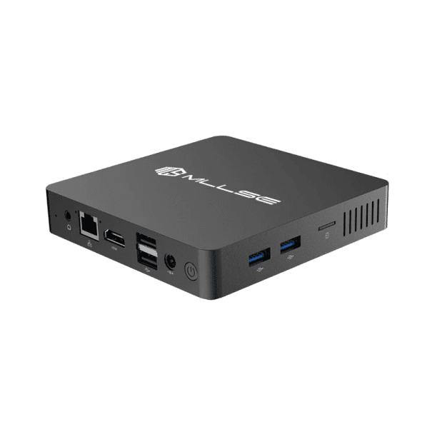 Mini-PC MLLSE M2 Pro 120 × 120 × 22 mm Intel J3710 8 GB RAM + 128 GB SSD Leiser Mini-PC mit HDMI und USB 3.0 für Büro, Heimkino und Arbeit