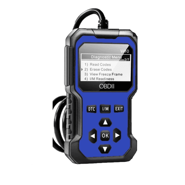 OBD2 Diagnose-Fehlercodeleser für Autos und LKWs Bluetooth Elm327 iOS Android ABS SRS Echtdatenchip V410 blau