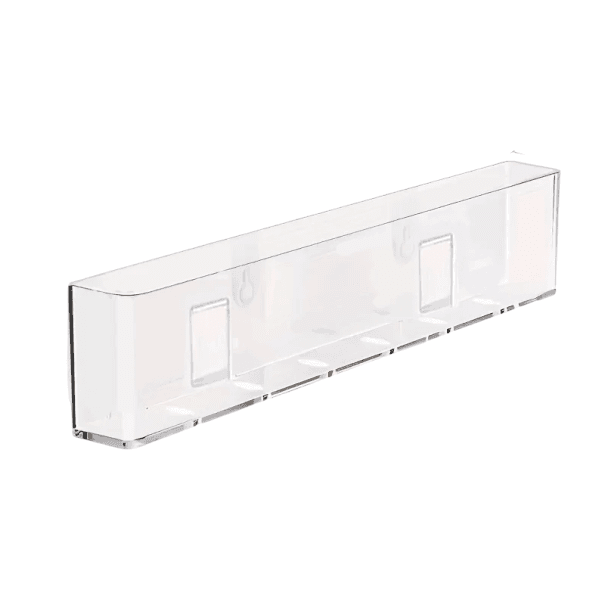 Wand-Transparenter Bücherorganizer 25 x 15 x 10 cm Selbstklebend ohne Bohren PET Wandhalterung Aufbewahrung Regal für Bücher und Zeitschriften