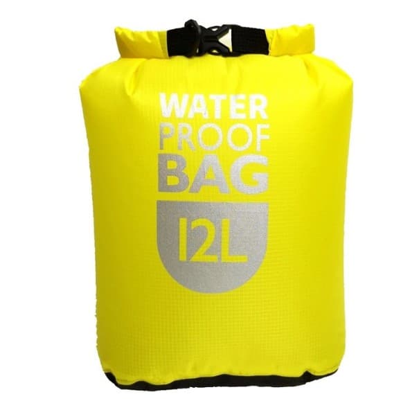 Wasserdichter Trockenrucksack, 12 l, Polyestertasche zum Rafting, Schwimmen, Kajakfahren, Flussfahren, Trekking, Segeln und Kanufahren, leichte