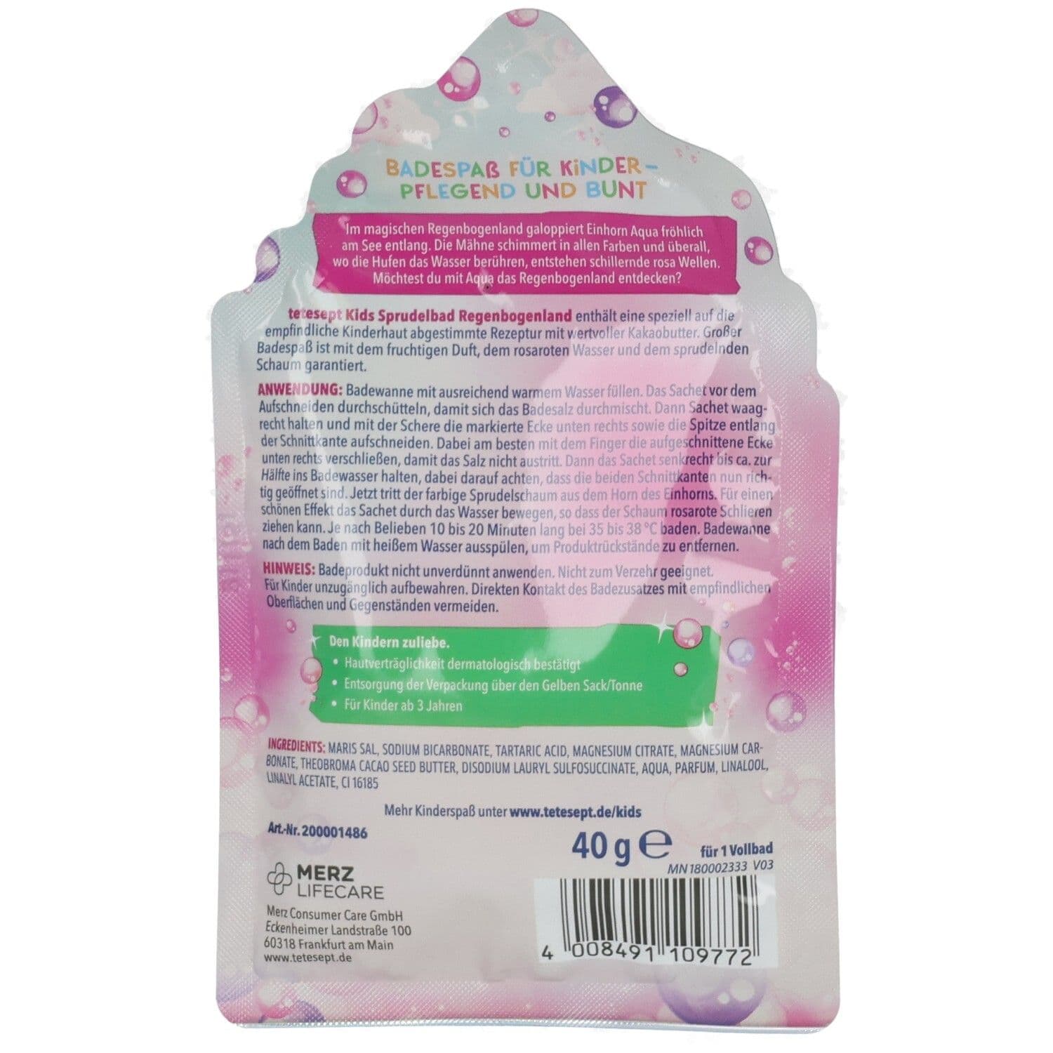 tetesept Kids Sprudelbad Regenbogenland 40 g