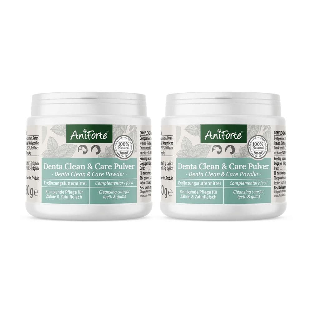 AniForte Denta Clean & Care Zahnpflege Pulver 2x80 g