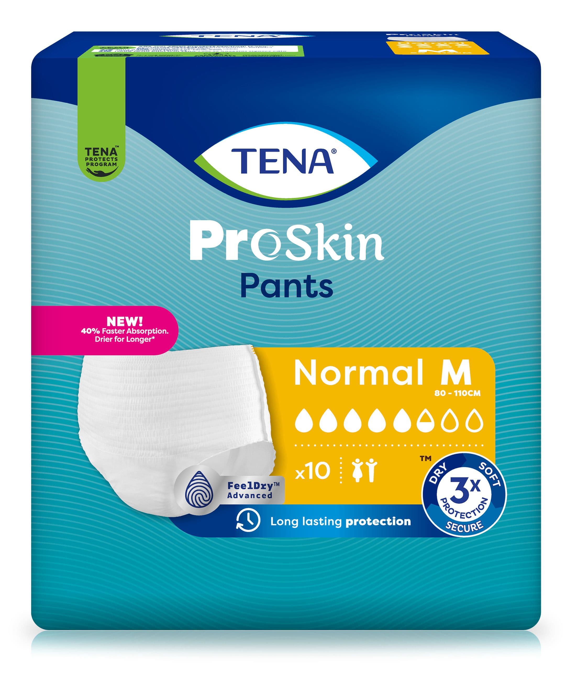 Tena Pants Normal M bei Inkontinenz Einweghosen 18 St weiss Unisex