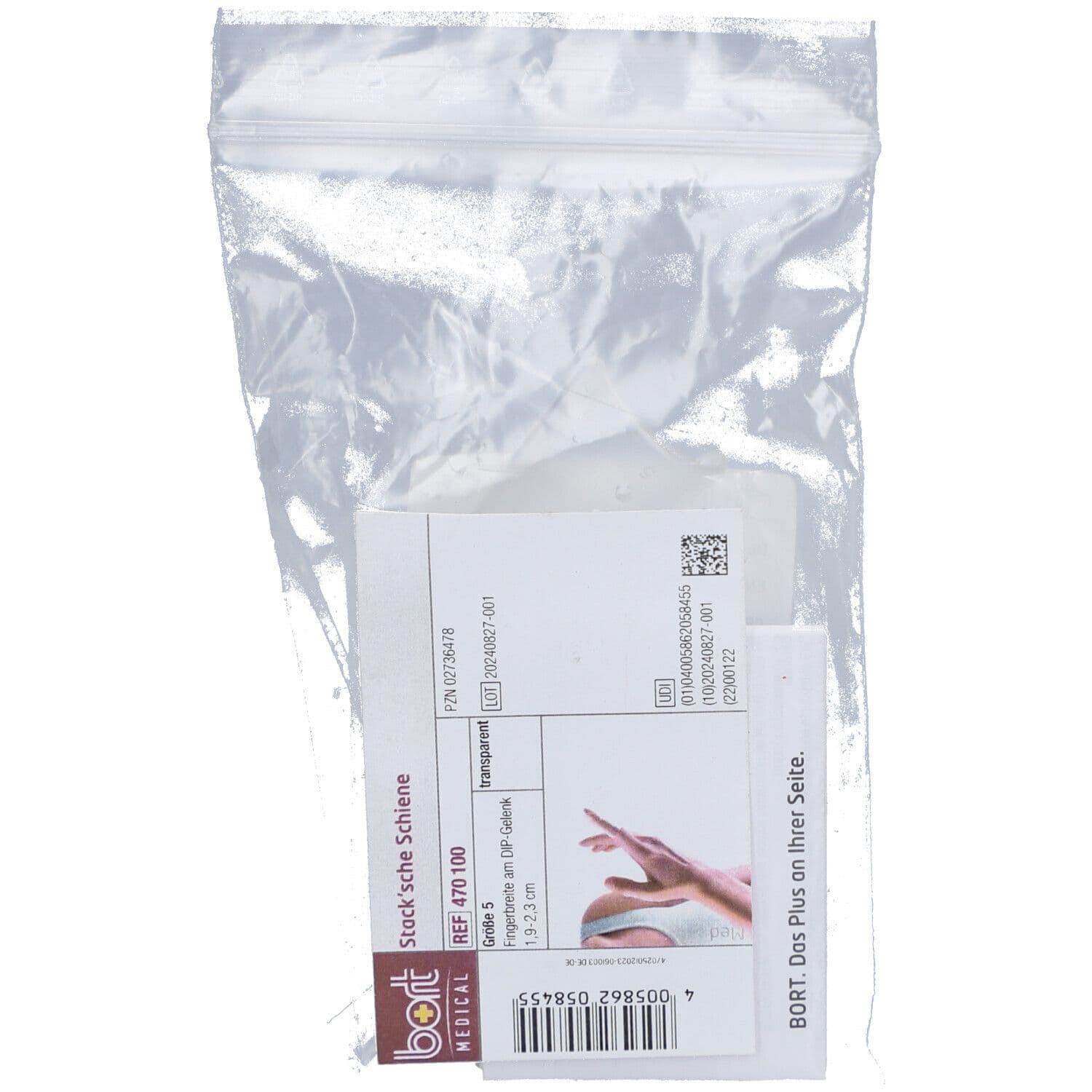 Bort Stacksche Schiene Gr. 5 transparent Bandage(s) 1 St