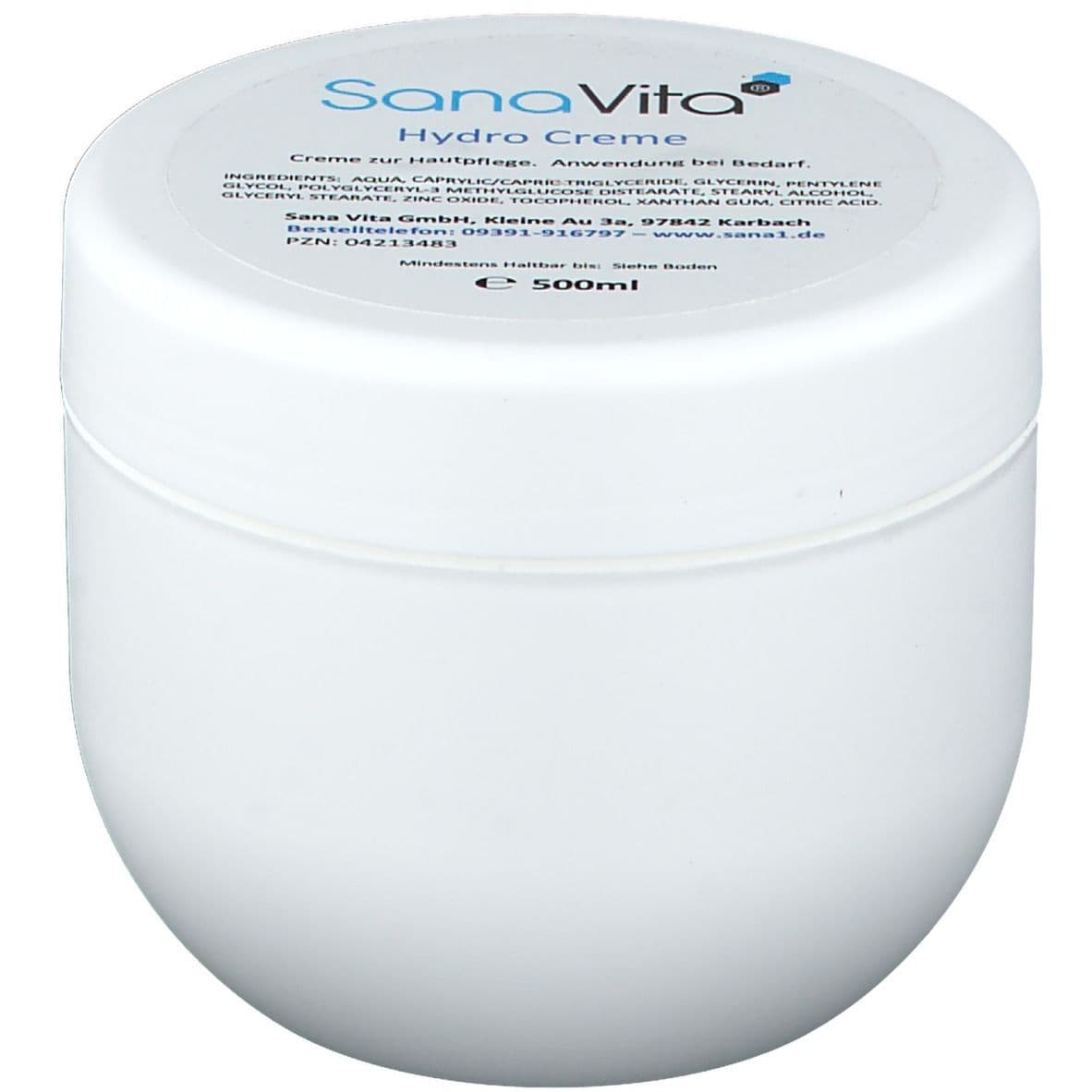 SanaVita Hydroe Creme 500 ml Unisex