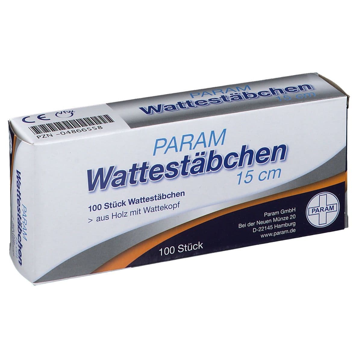 Param Wattestäbchen Stäbchen 100 St