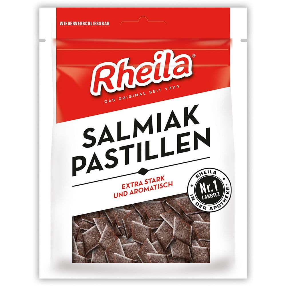 Rheila® Salmiak-Pastillen mit Zucker Bonbons 90 g