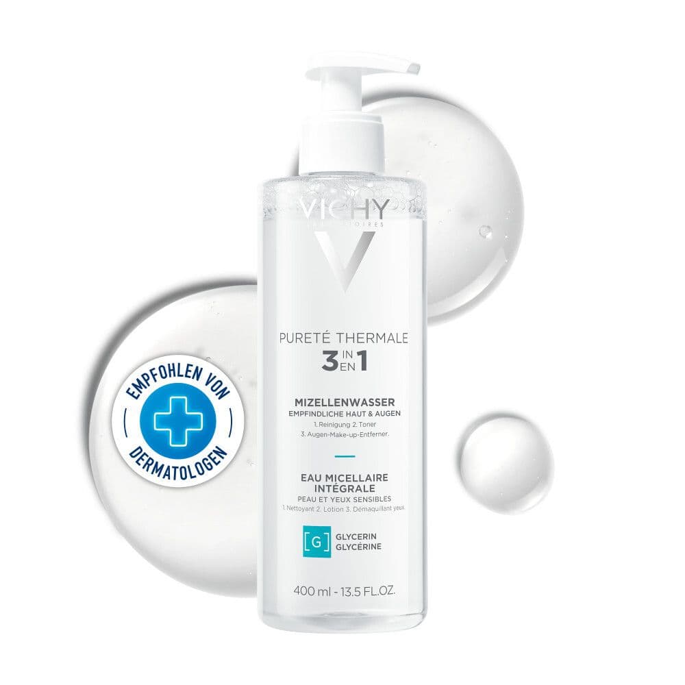 Vichy Pureté Thermale Mizellen Reinigungsfluid Flüssigkeit 400 ml Frauen