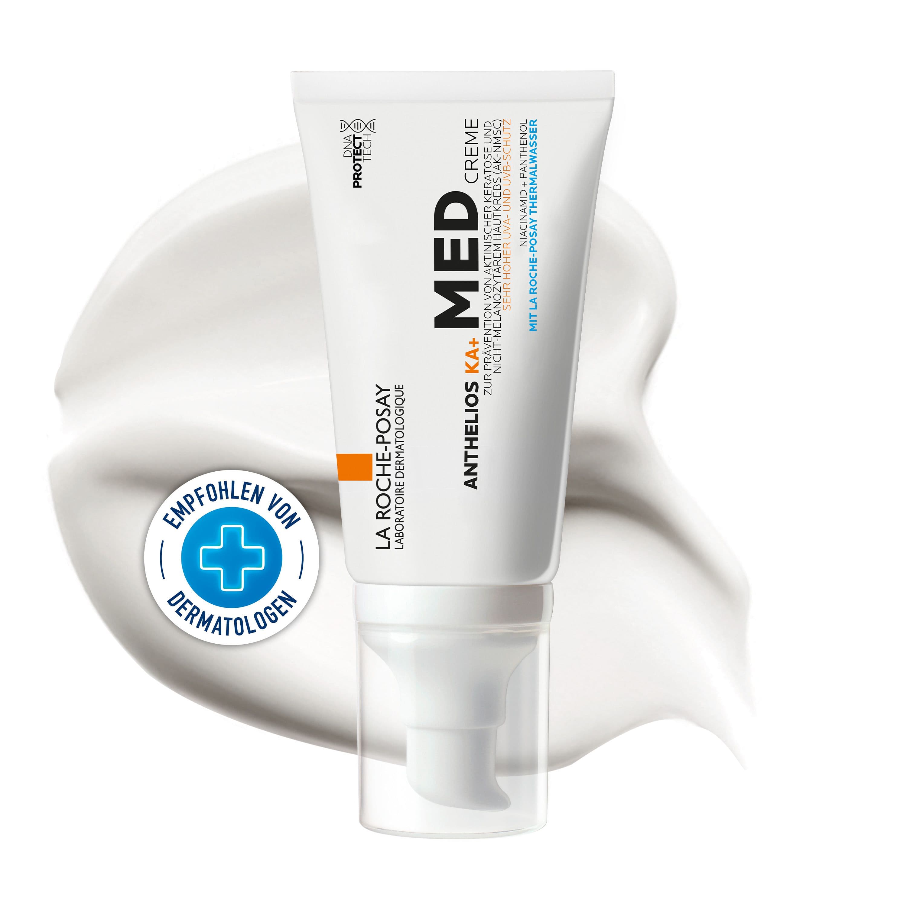 La Roche Posay Anthelios KA+ MED Creme: Hochwirksame Sonnencreme zur Prävention aktinischer Keratose (Ak) und nicht-melanozytärem Hautkrebs (Nmsc).