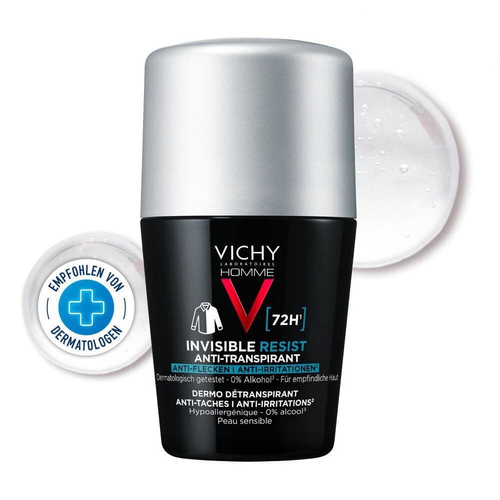 Vichy Homme Deo Roll-on 72h Anti-Flecken Roll-On 50 ml Männer