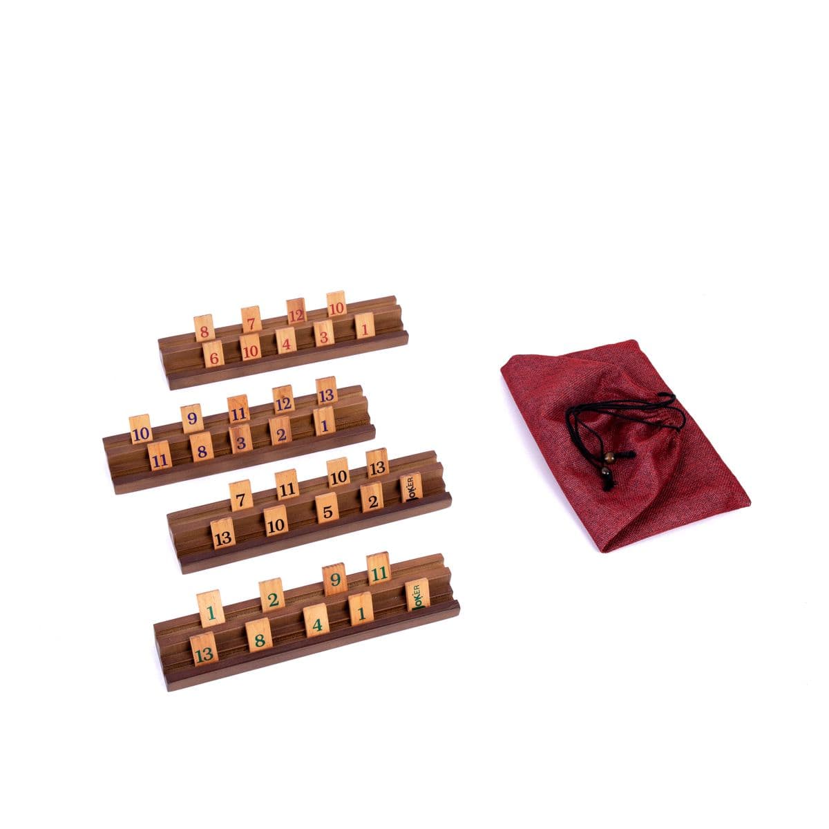 Rummy Cup Brettspiel - Familienspiel mit 108 Spielsteinen für 2 bis 4 Spieler